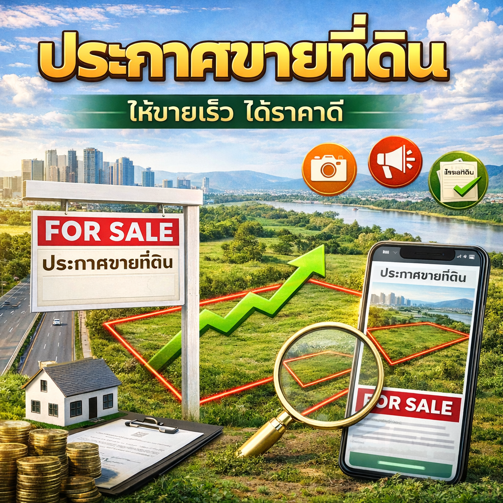 ประกาศขายที่ดิน